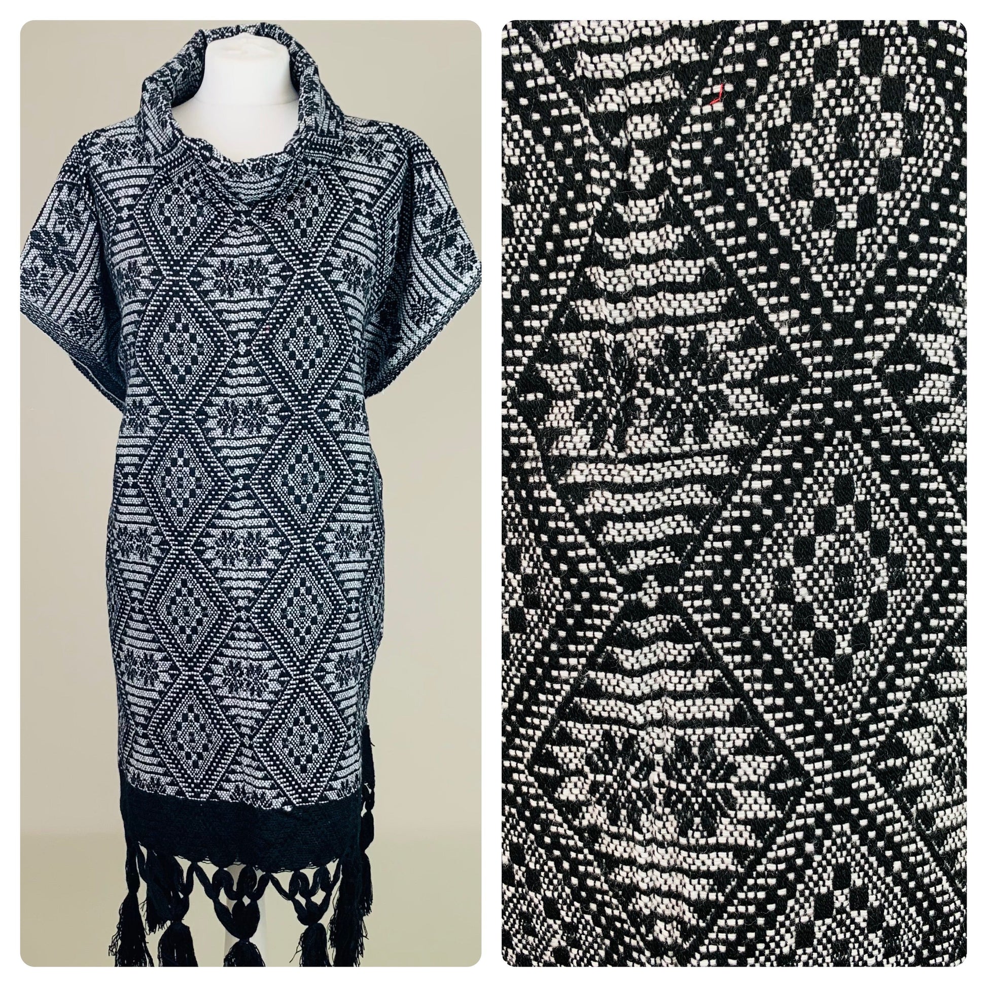 75% OFF - Vintage Mexican Poncho
