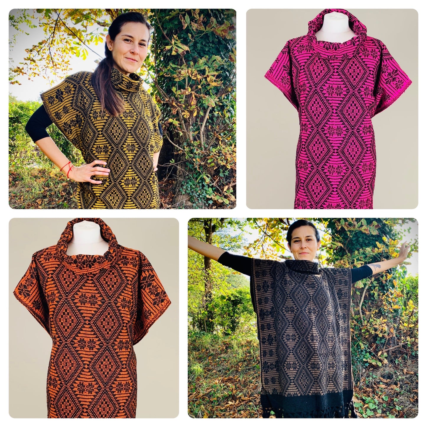 75% OFF - Vintage Mexican Poncho