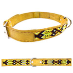 Collier de chien mexicain en cuir brodé à la main XL (55-70cm)
