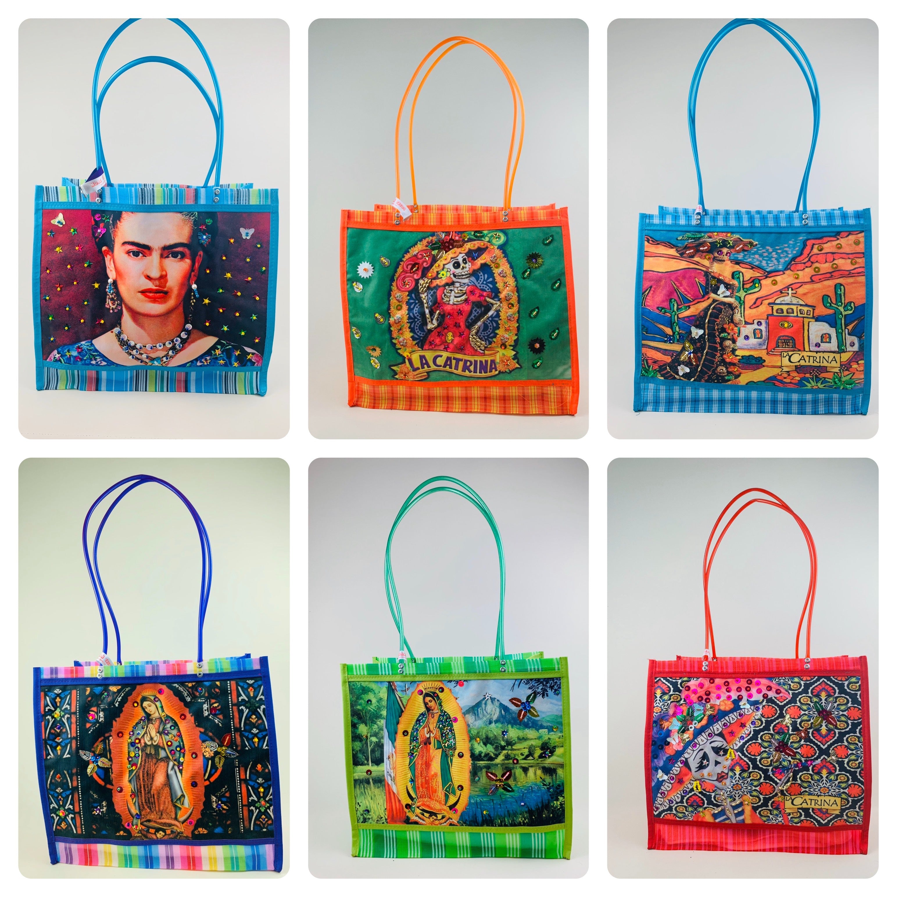 Bedazzled Mexican Market Mercado Shopping Bag