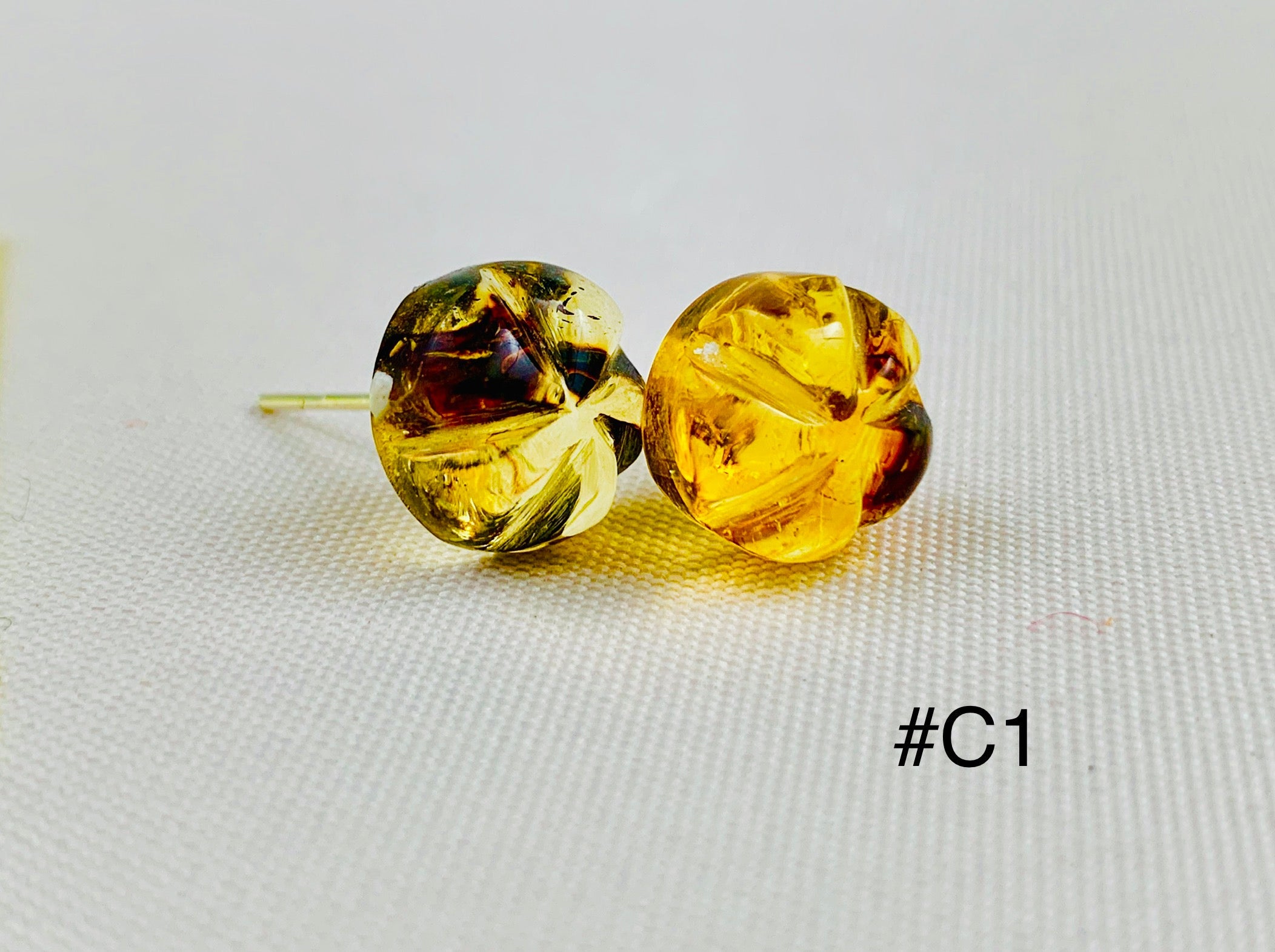 Chiapas Amber Earrings