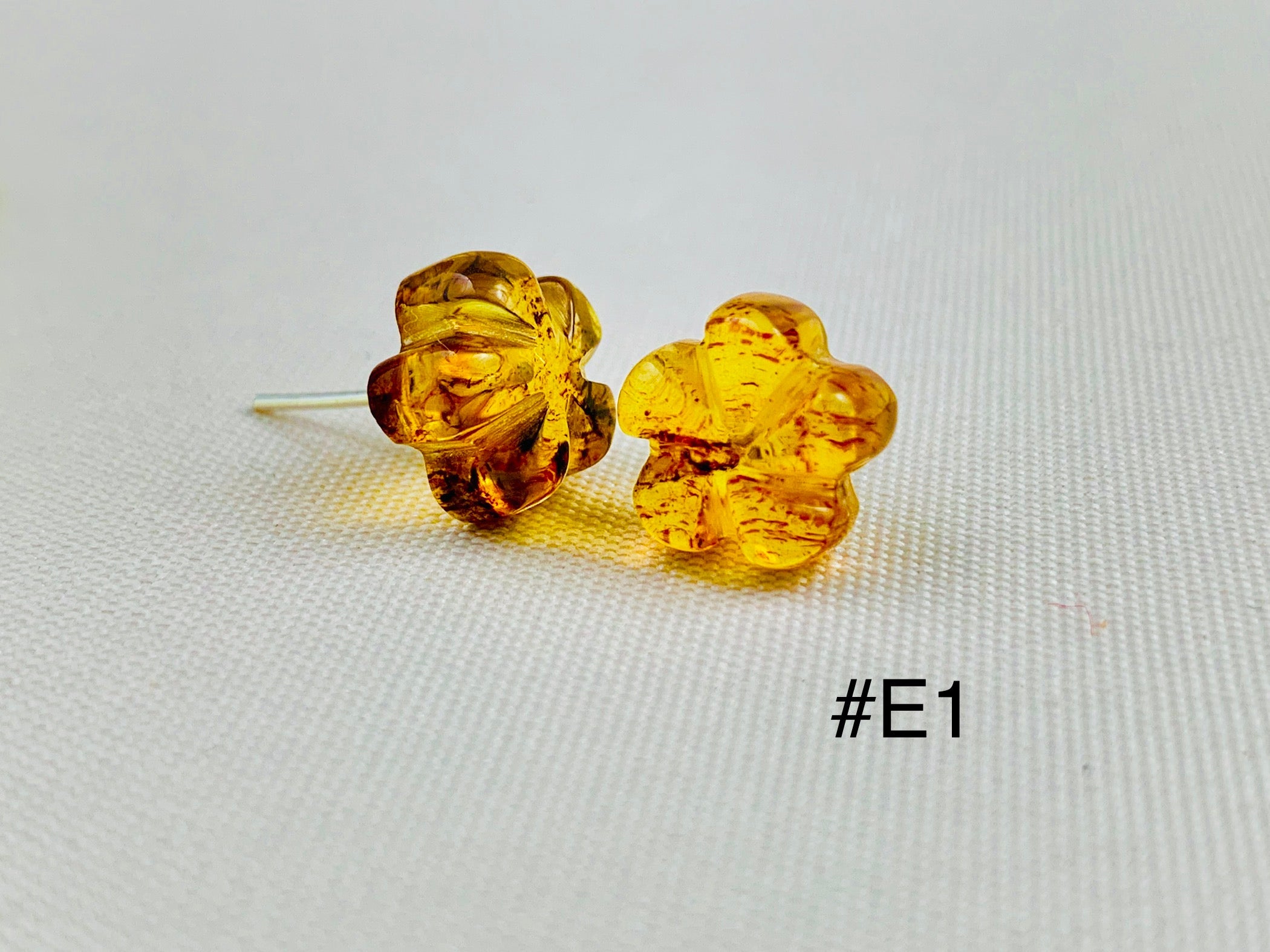 Chiapas Amber Earrings