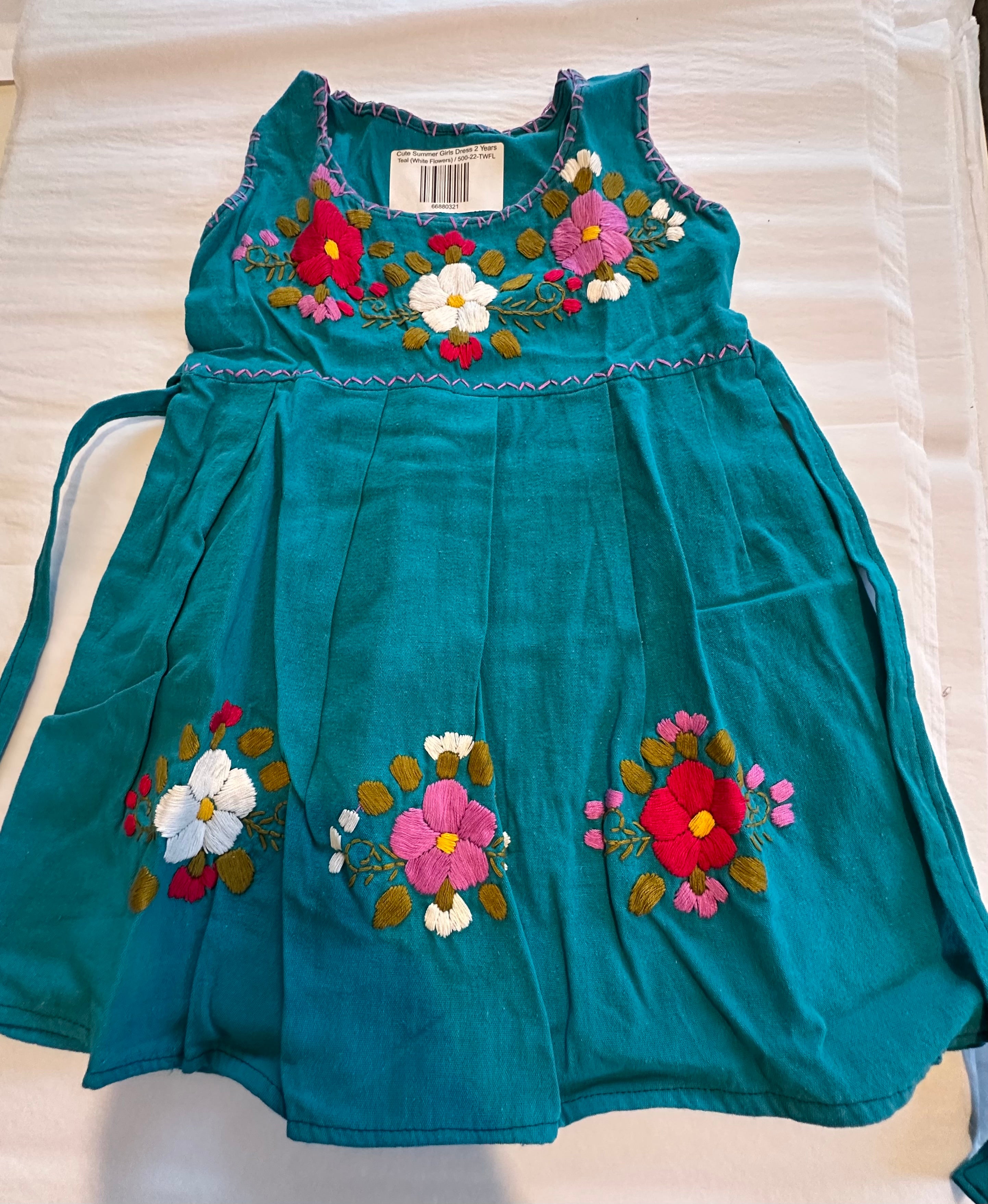 Cute Mexican Summer Girls Dress 2 Years