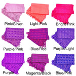 Diamond Pattern Classic Artisanal Mexican Rebozo Shawl (195cmx67cm)