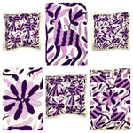 Exquisite Hand Embroidered Otomi Cushion Cover - Purple (45x45cm)