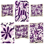 Exquisite Hand Embroidered Otomi Cushion Cover - Purple (45x45cm)