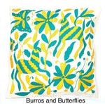 Exquisite Hand Embroidered Otomi Cushion Cover - Yellow/Green (45x45cm)