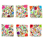Exquisite Hand Embroidered Otomi Cushion Covers - Multicoloured (45x45cm)