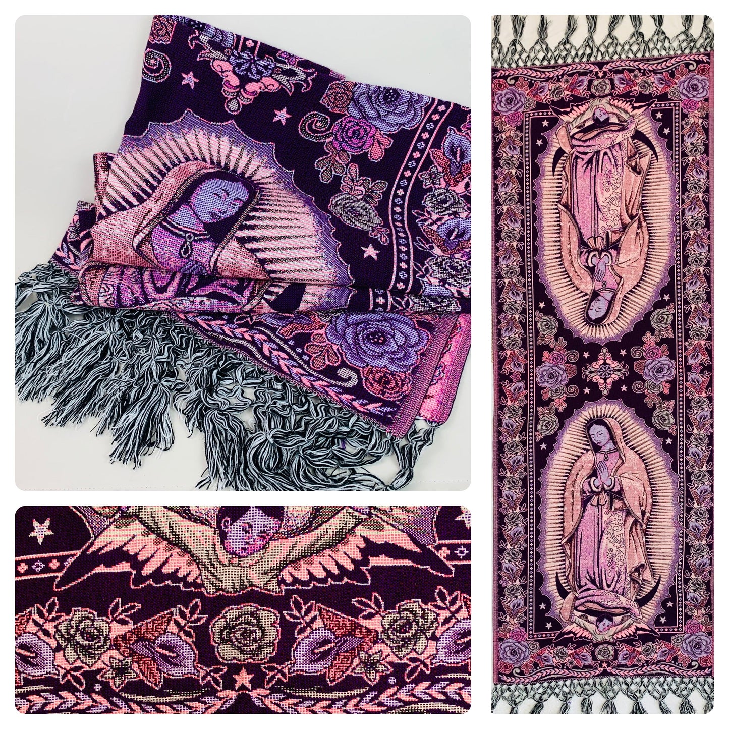 Frida/Maria Mexican Fashion Rebozo Shawl (200cm x 72cm)