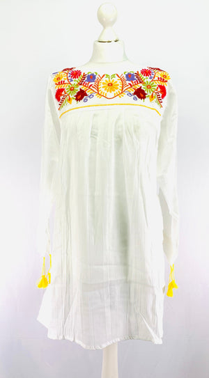 Mexican Embroidered Summer Dress