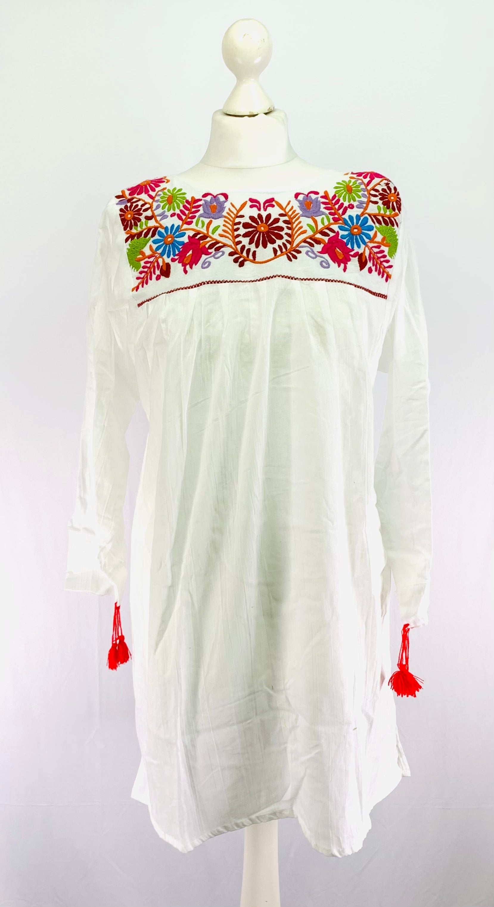 Mexican Embroidered Summer Dress