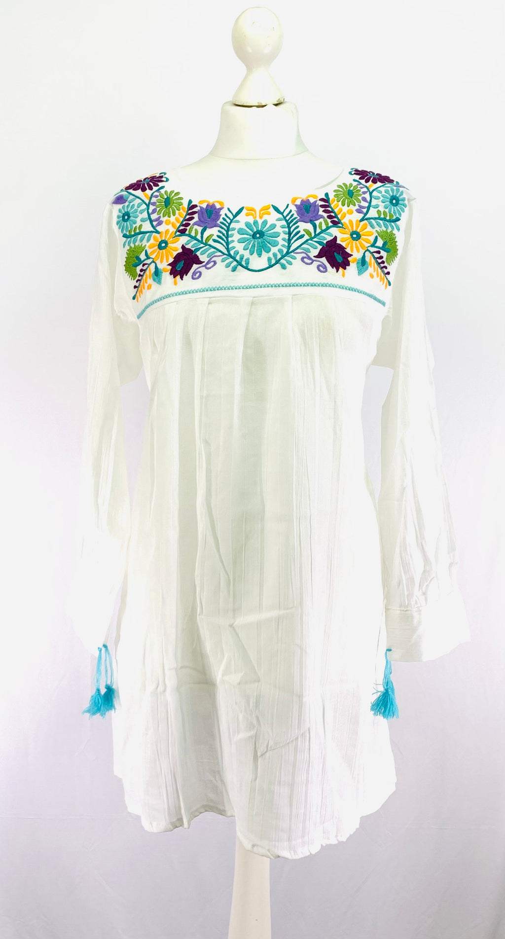 Mexican Embroidered Summer Dress