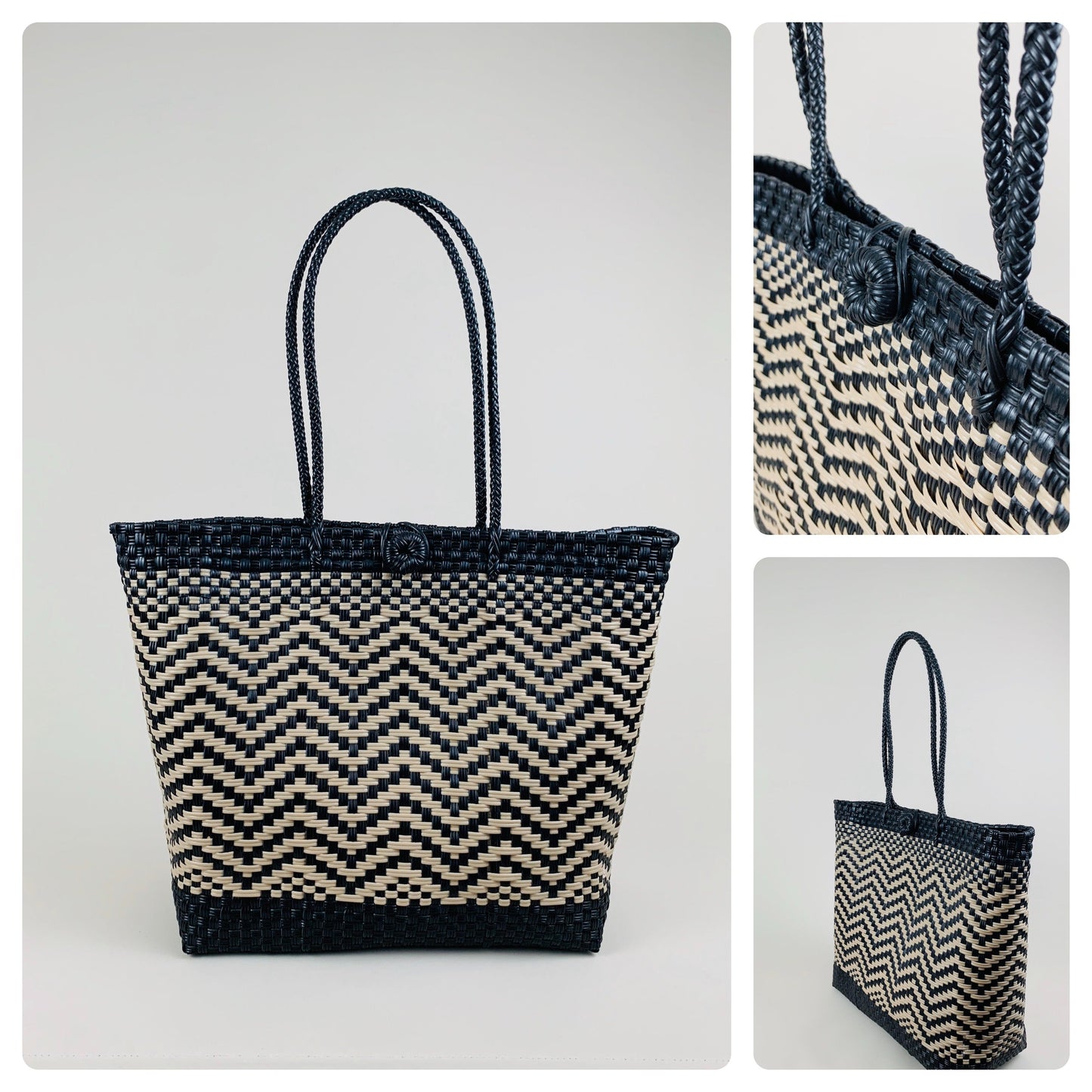 Mexican Market Tote Bag – Woven Beach & Shopping Bag (Tianguis Style)