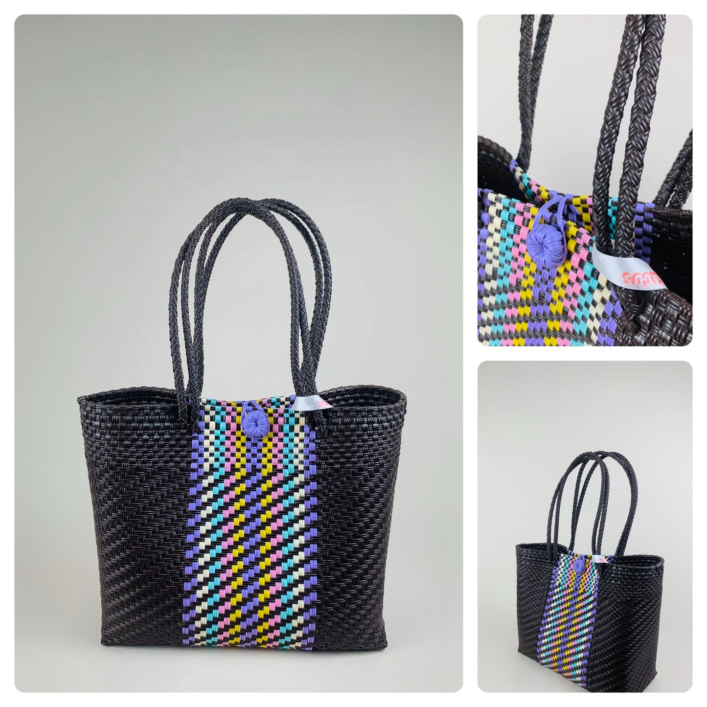 Mexican Market Tote Bag – Woven Beach & Shopping Bag (Tianguis Style)