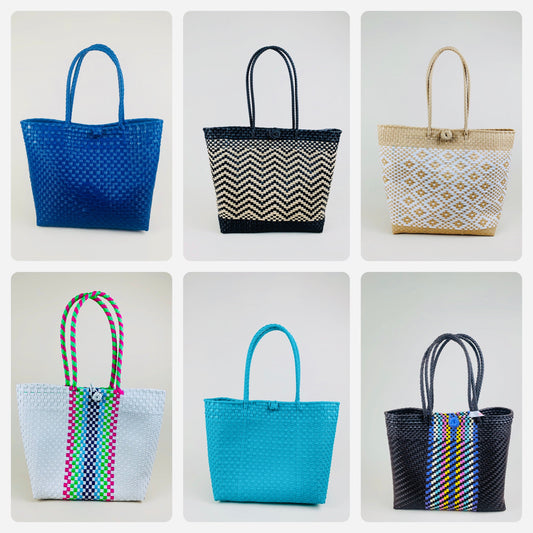 Mexican Market Tote Bag – Woven Beach & Shopping Bag (Tianguis Style)