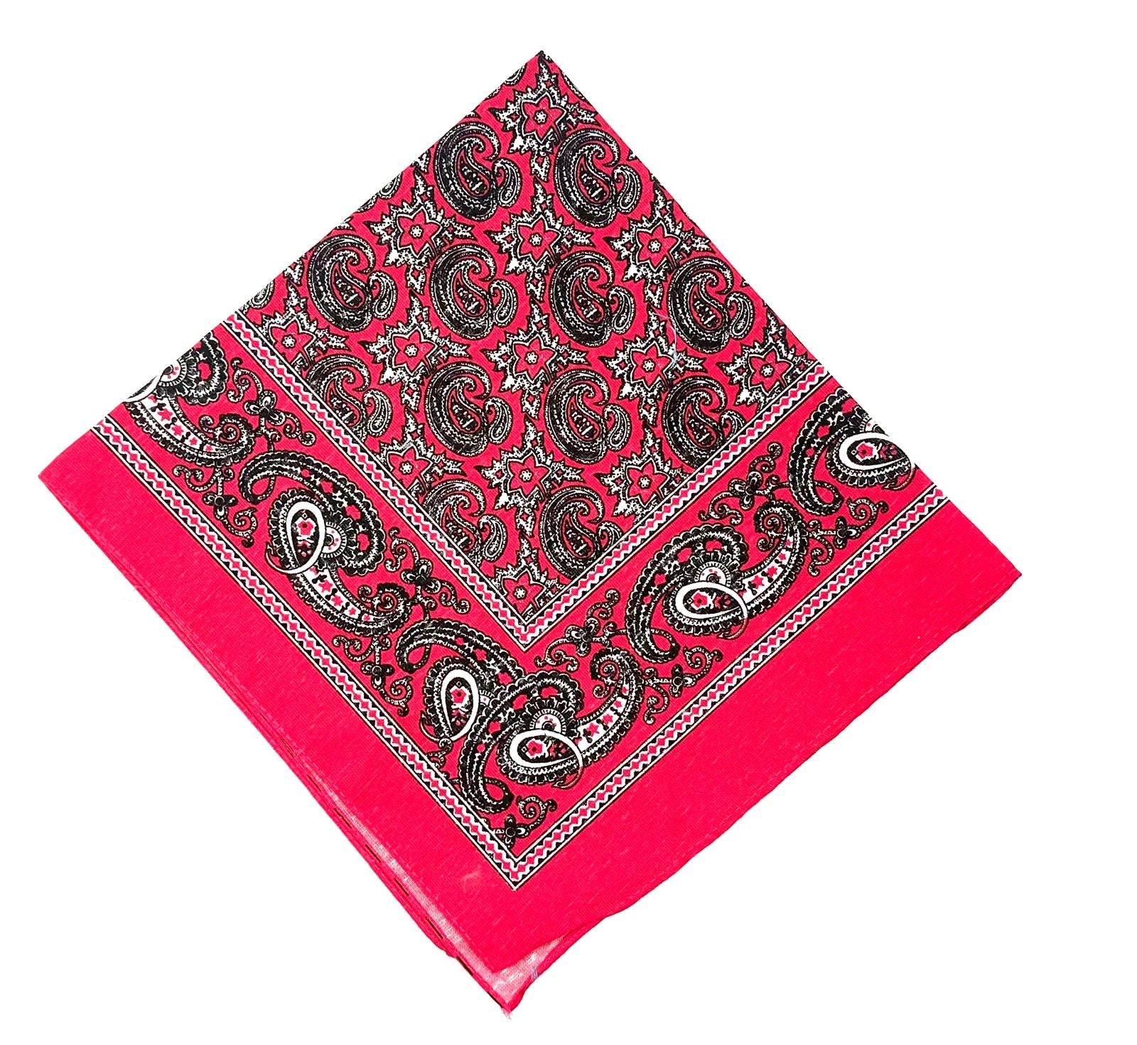 Mexican Paliacate Bandana – 100% Cotton Traditional Mexican Scarf / Headscarf (58 x 58 cm)