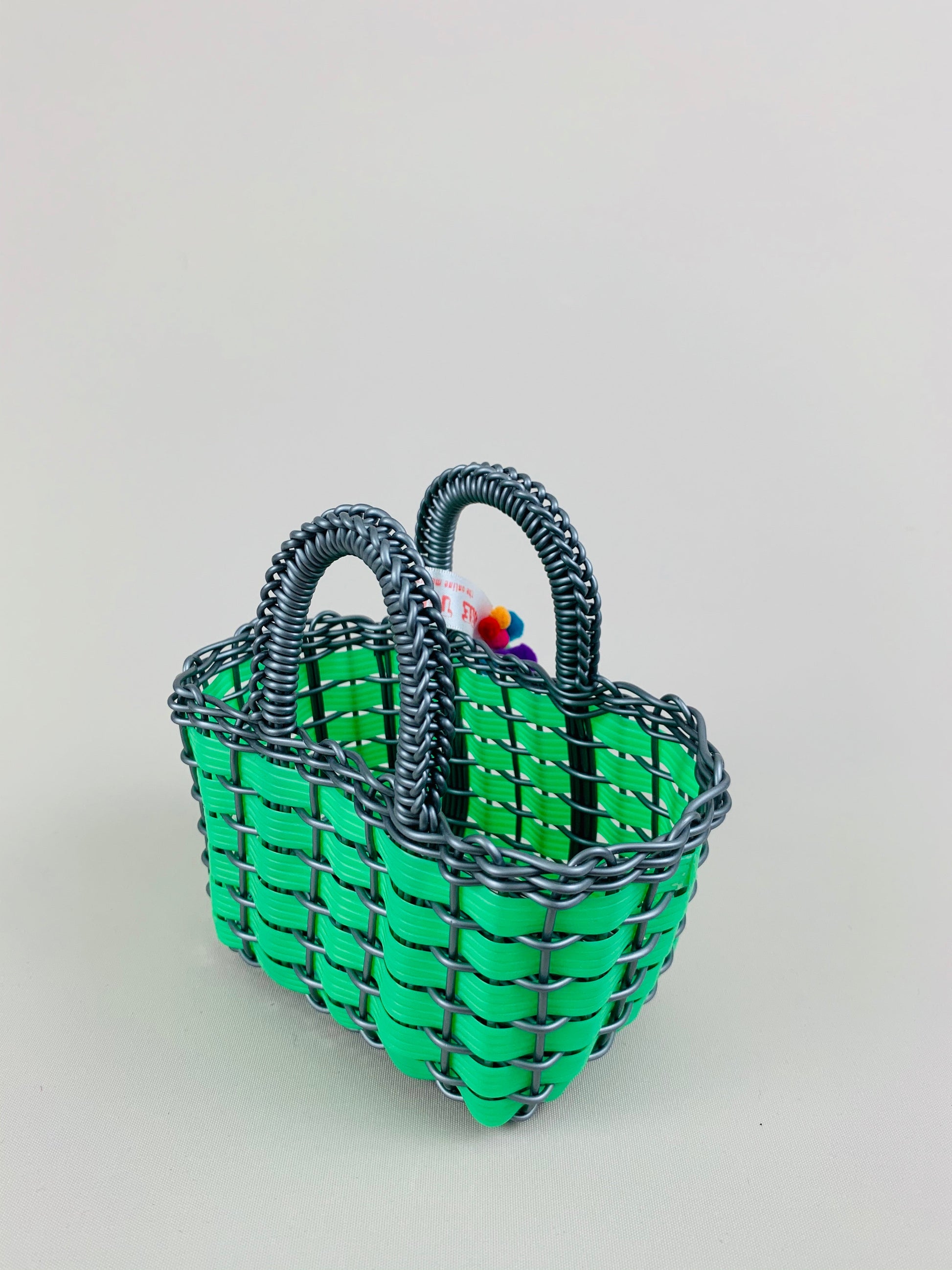 Mini Mexican Tianguis Tote Bag – Small Woven Bag for Kids, Beach & Everyday Treasure 13x9x9 cm