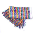 Châle Rebozo Mexicain Artisanal Classique Motif Losanges (195cmx67cm)