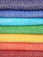 Premium Quality 100% Cotton 210cm x 65cm Mexican Rebozo Chakra Set (Set of 7)