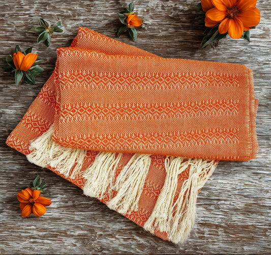 Premium Quality 2.1m (6ft 10in) 100% Cotton Mexican Rebozo (210cm x 65cm)