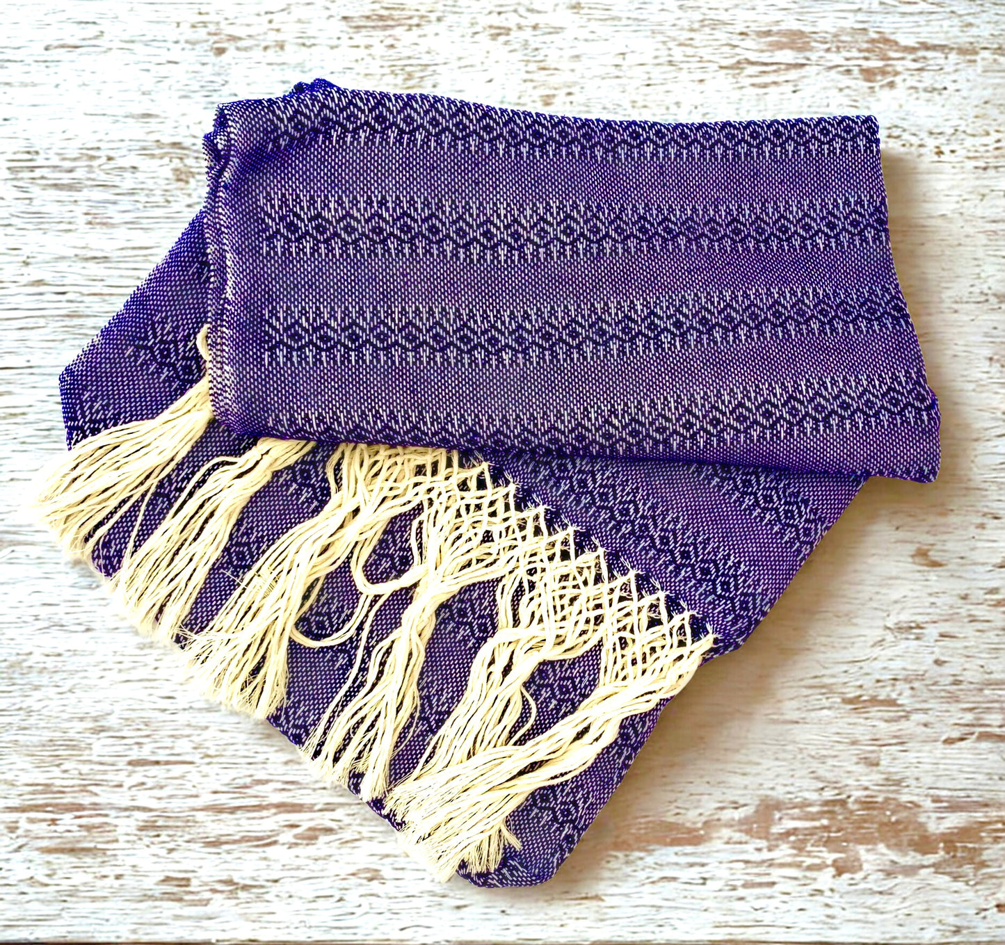 Premium Quality 2.1m (6ft 10in) 100% Cotton Mexican Rebozo (210cm x 65cm)