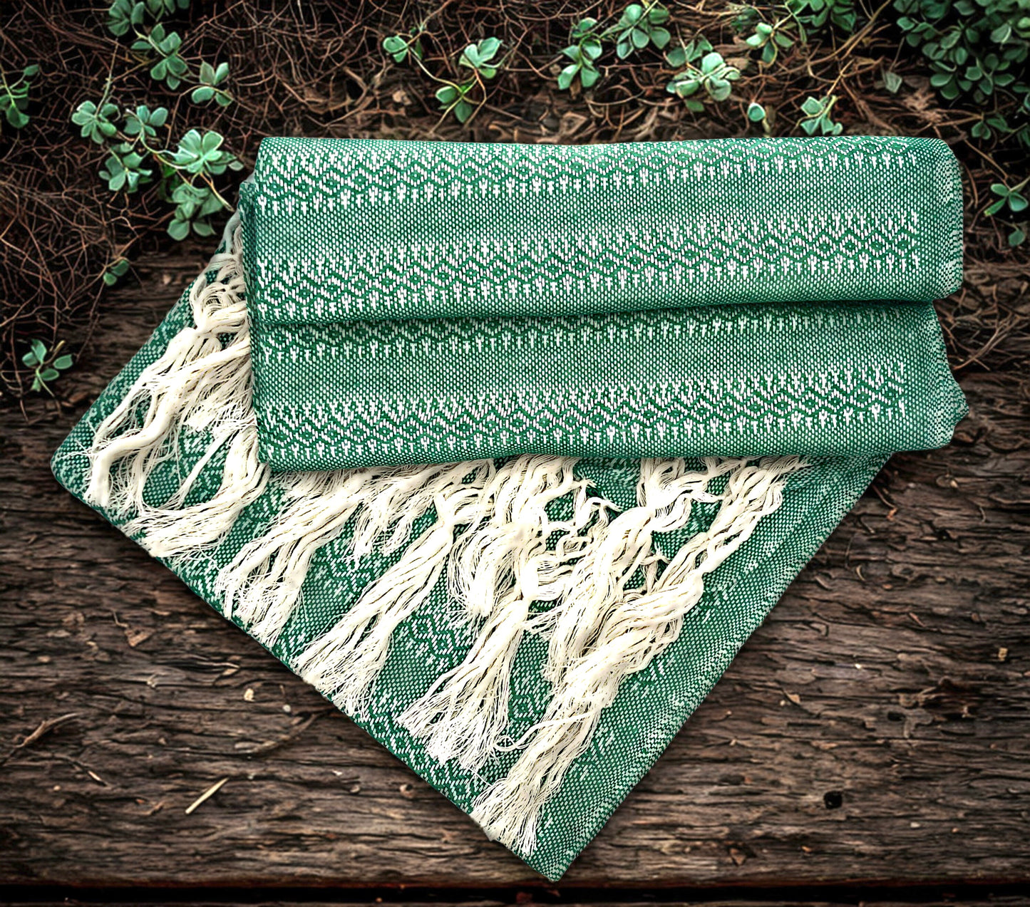 Premium Quality 2.1m (6ft 10in) 100% Cotton Mexican Rebozo (210cm x 65cm)