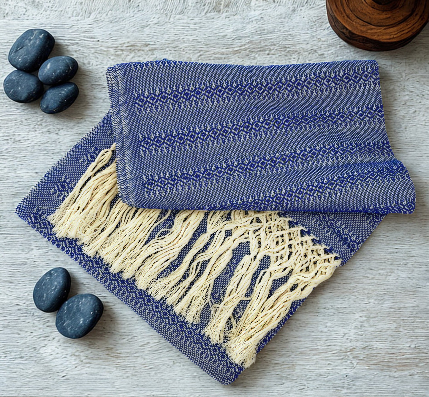Premium Quality 2.1m (6ft 10in) 100% Cotton Mexican Rebozo (210cm x 65cm)
