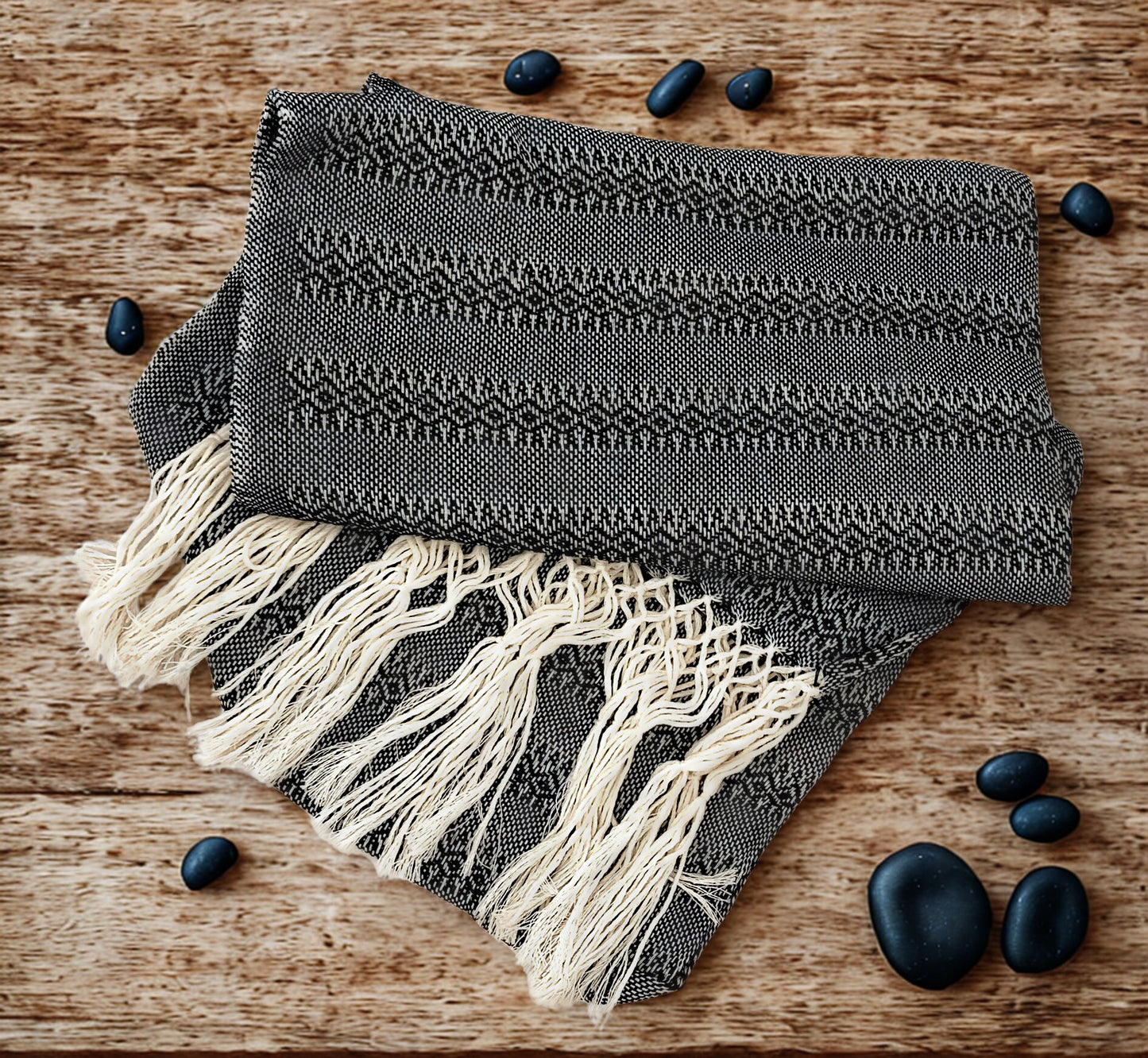 Premium Quality 2.1m (6ft 10in) 100% Cotton Mexican Rebozo (210cm x 65cm)