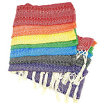 Premium Quality 2.5m (8ft 2in) 100% Cotton Mexican Rebozo Multicolour (250cm x 65cm)