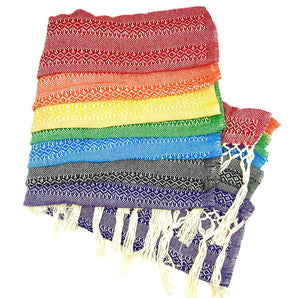 Premium Quality 2.5m (8ft 2in) 100% Cotton Mexican Rebozo Multicolour (250cm x 65cm)