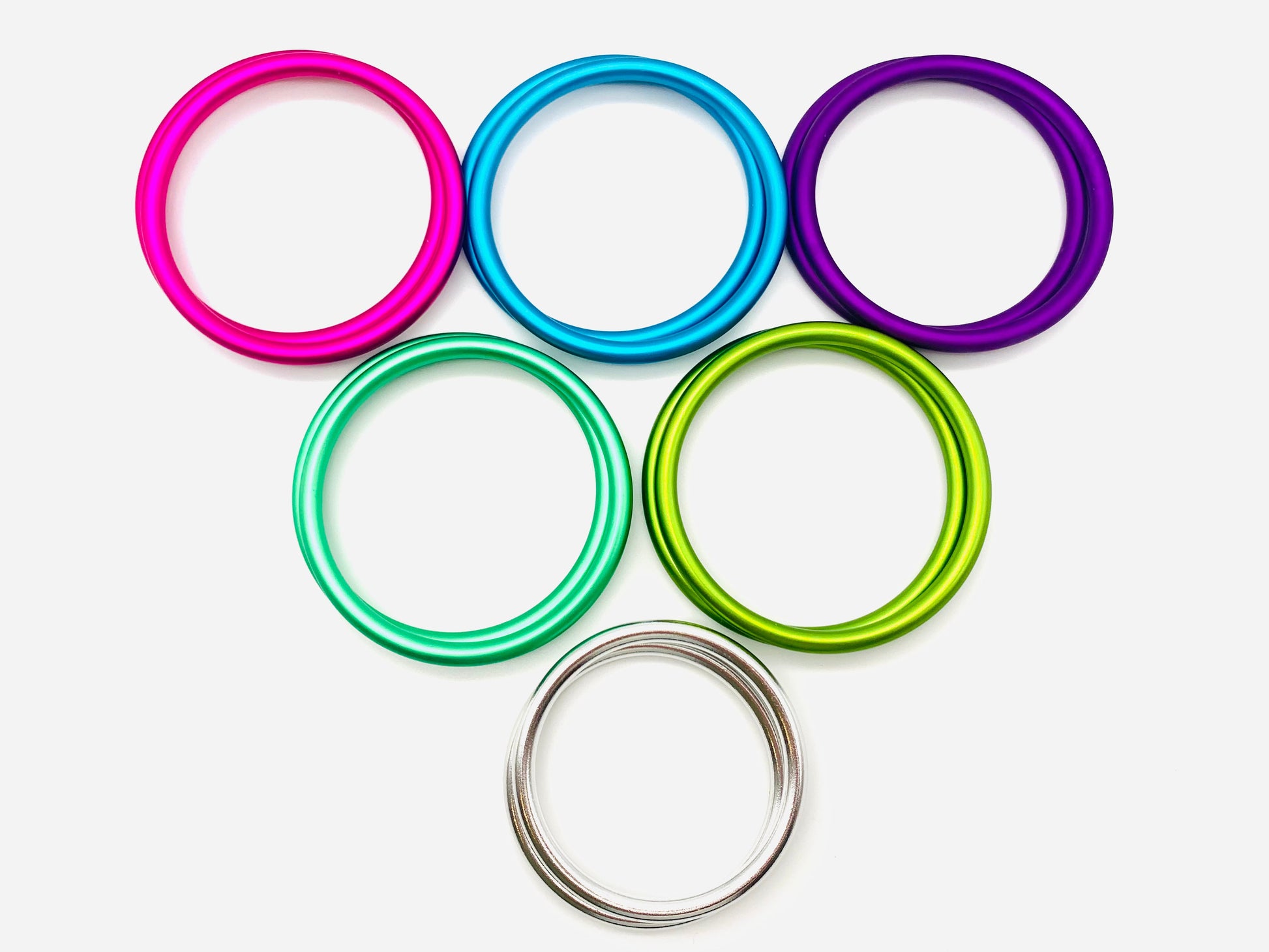 Rebozo Sling Rings (Pair) – Lightweight Aluminium Rings for Babywearing & Rebozo Support