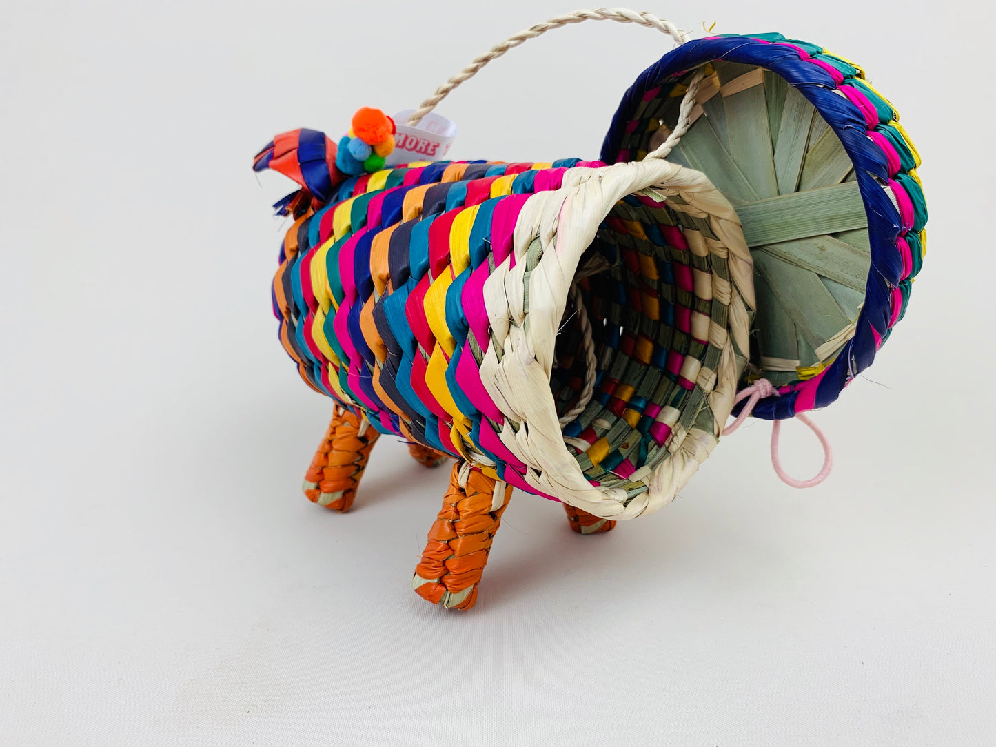 Small Mexican Palm Animal Bag – Rodrigo Piggy Handwoven Bag