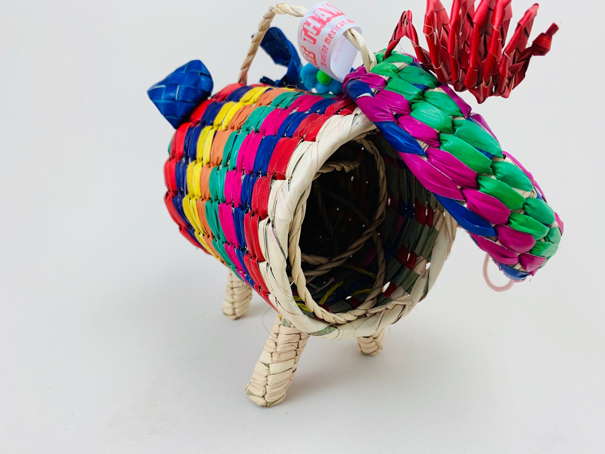 Small Mexican Palm Animal Bag – Rodrigo Piggy Handwoven Bag