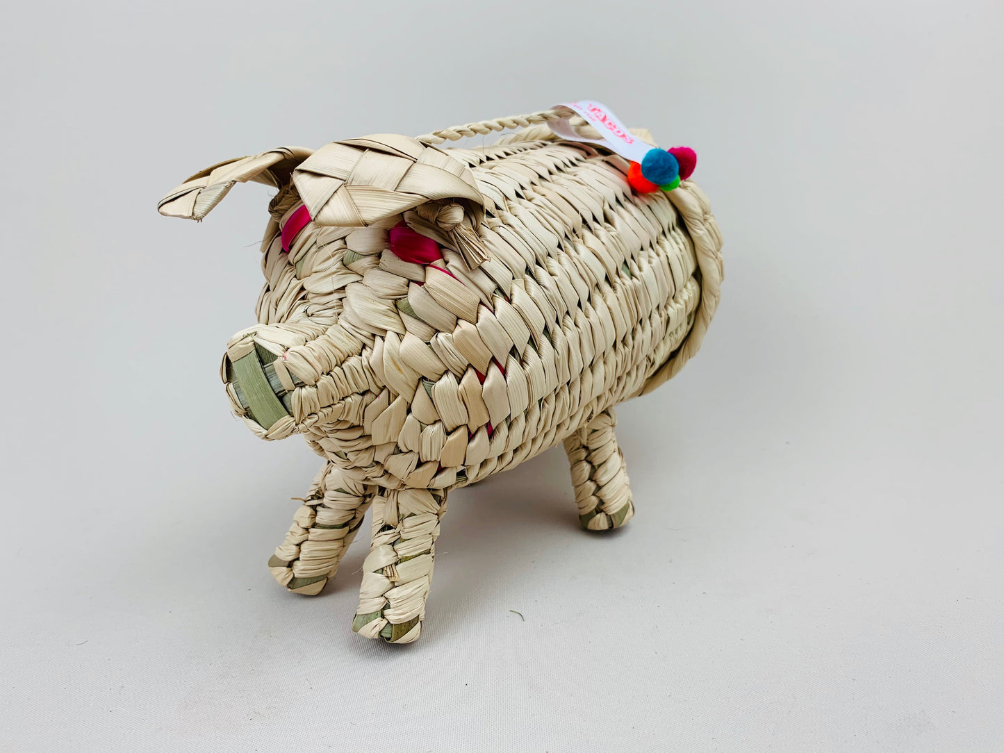 Small Mexican Palm Animal Bag – Rodrigo Piggy Handwoven Bag