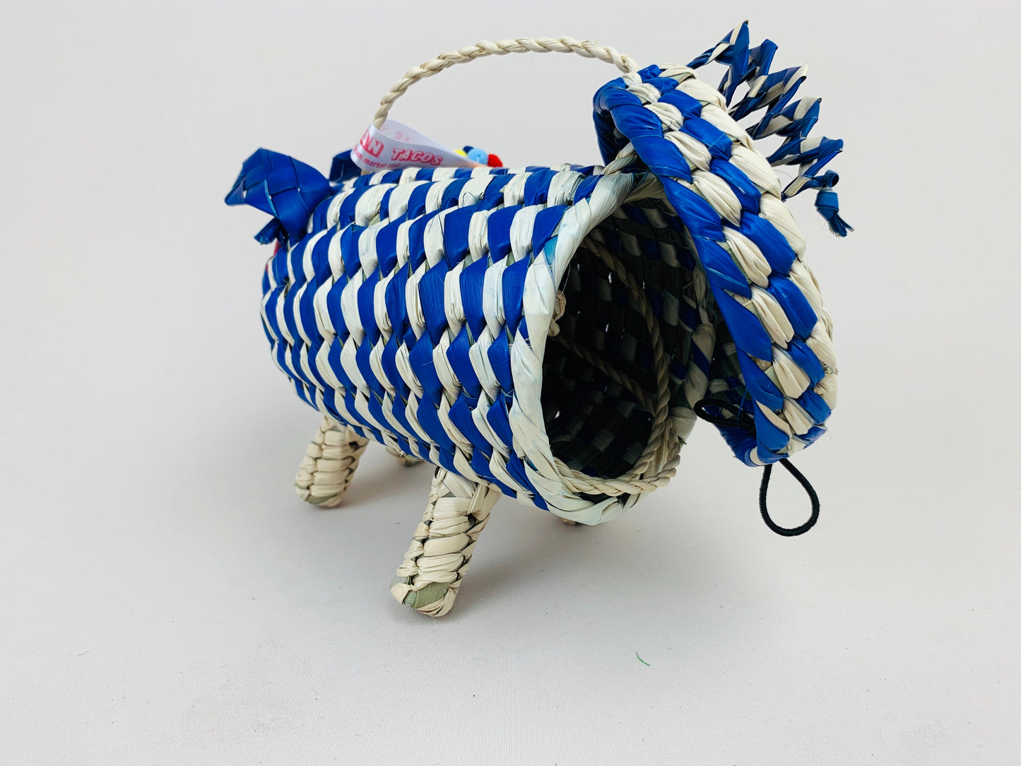 Small Mexican Palm Animal Bag – Rodrigo Piggy Handwoven Bag
