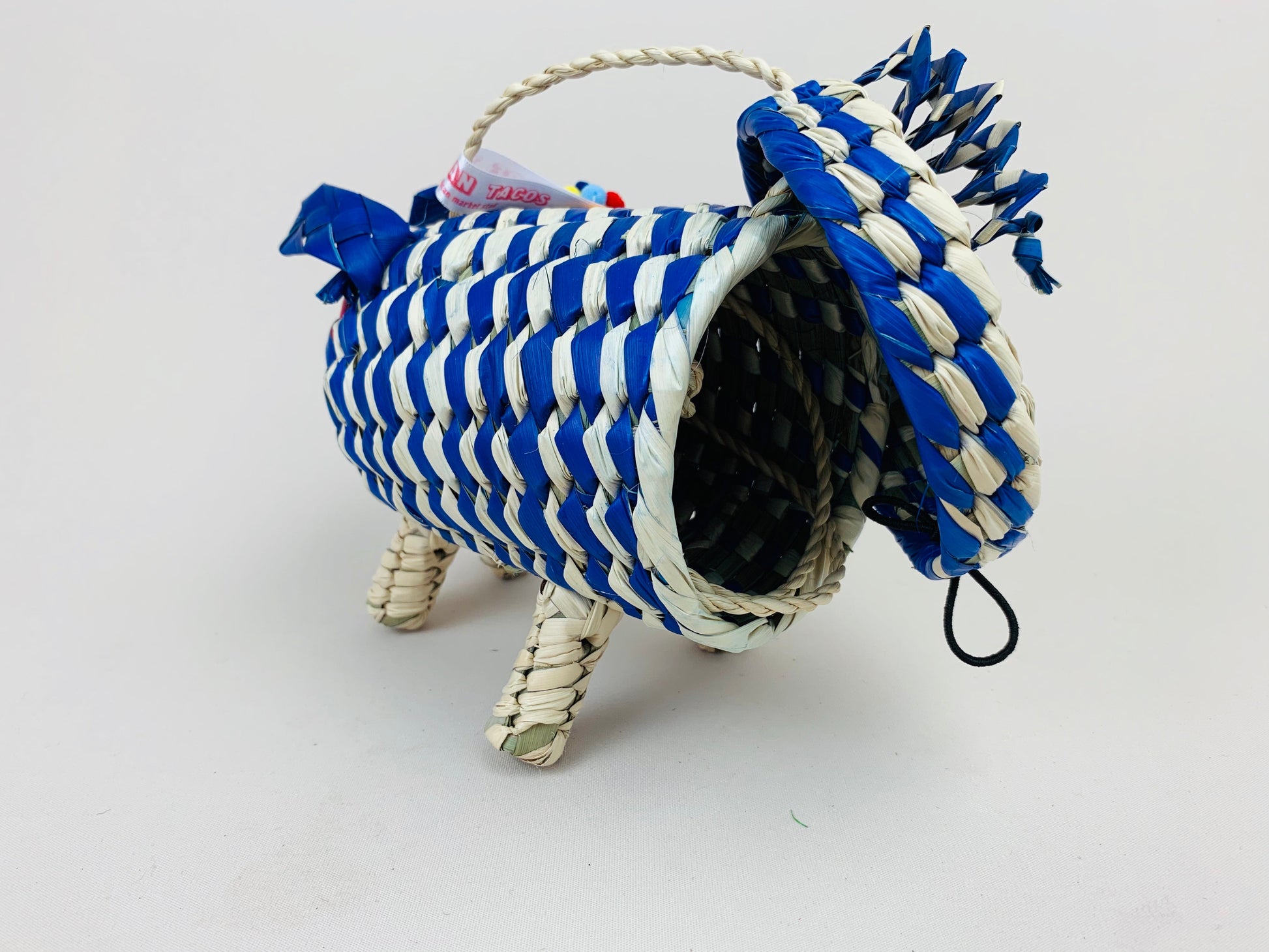 Small Mexican Palm Animal Bag – Rodrigo Piggy Handwoven Bag