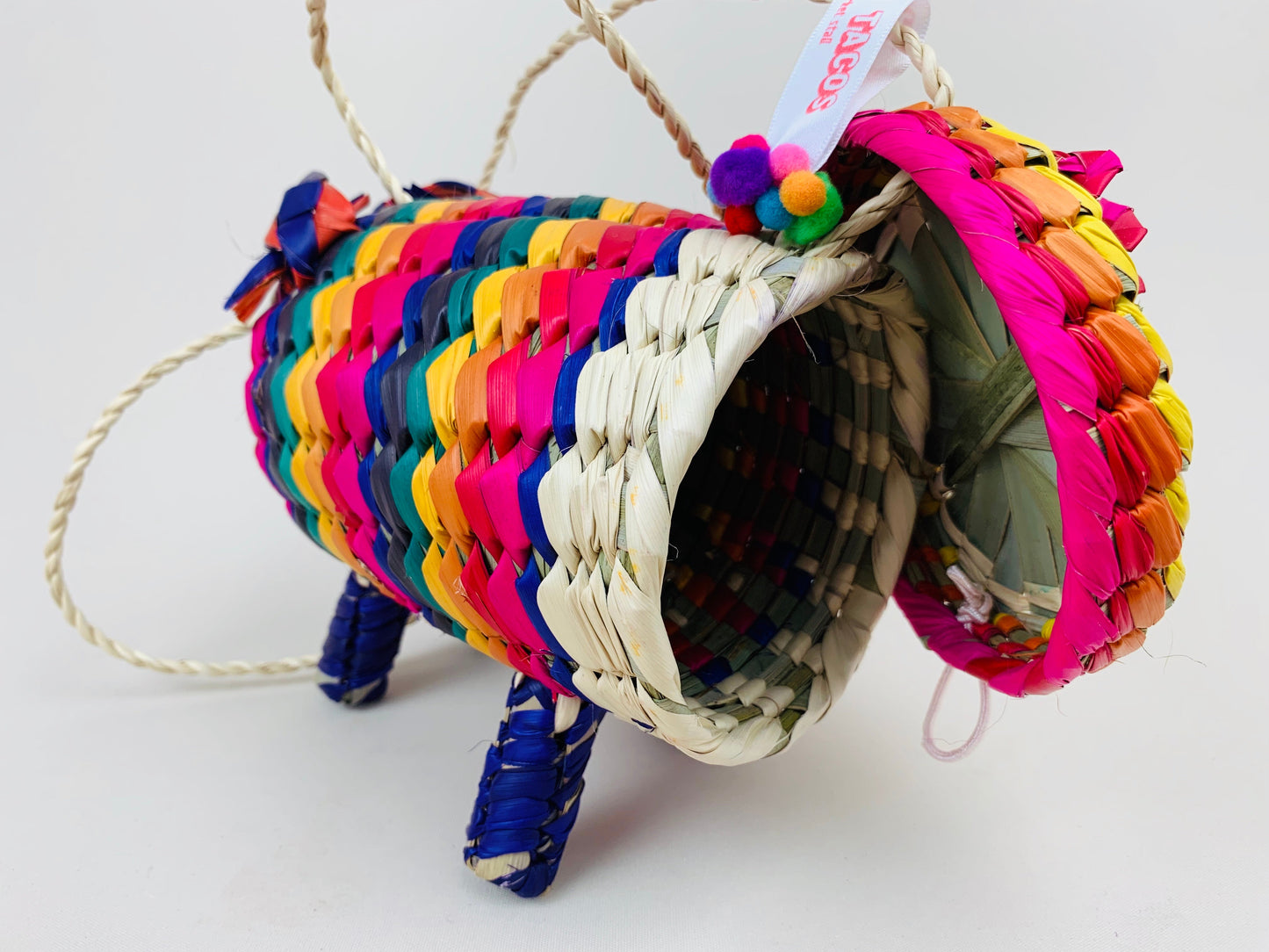 Small Mexican Palm Animal Bag – Rodrigo Piggy Handwoven Bag