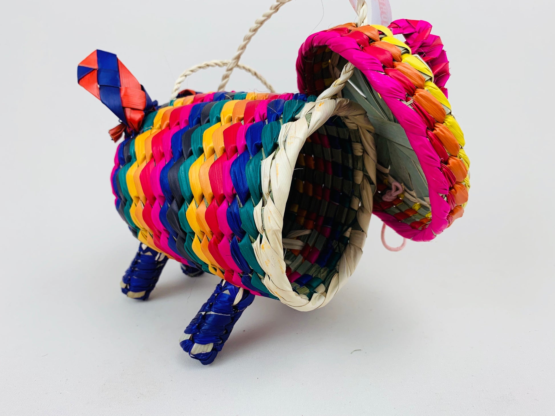 Small Mexican Palm Animal Bag – Rodrigo Piggy Handwoven Bag