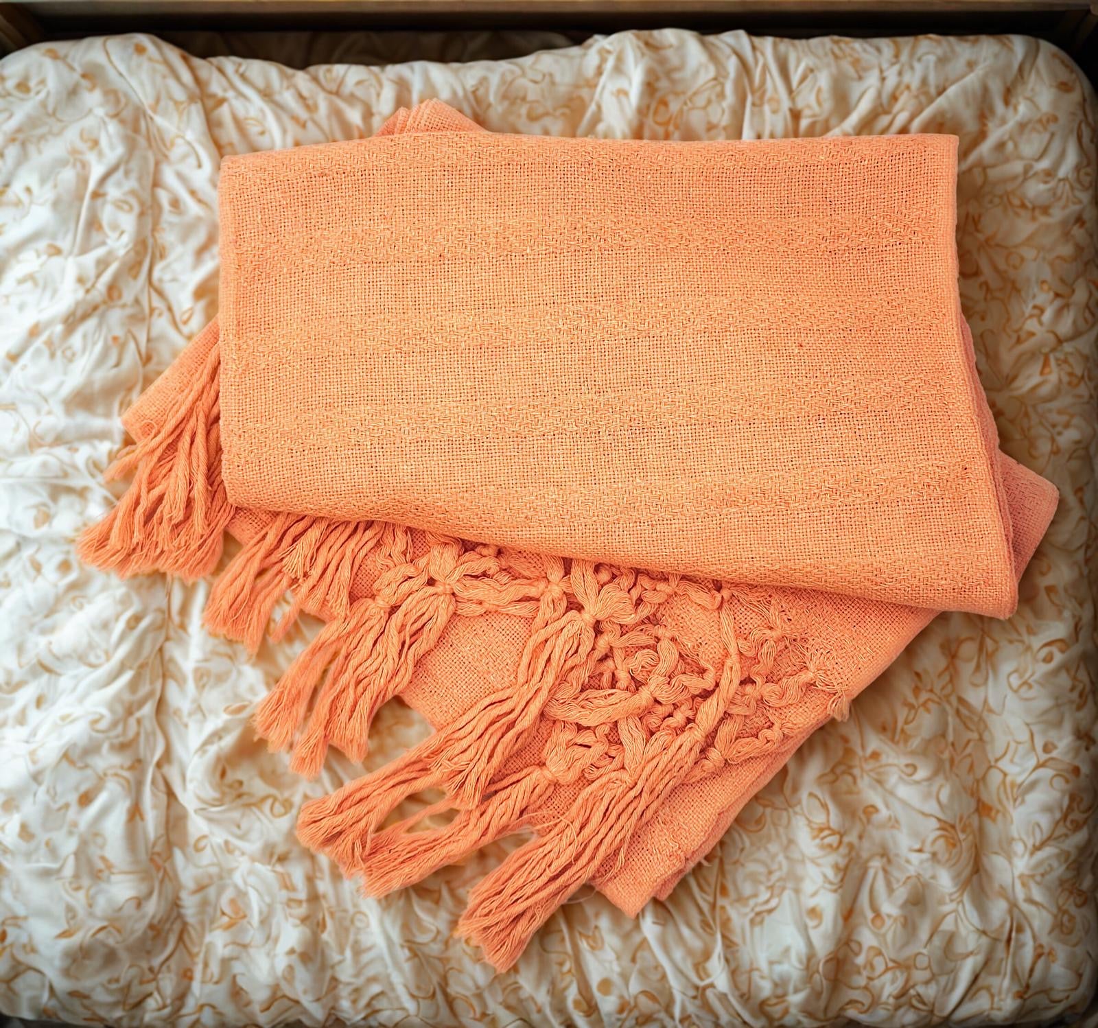 Tlaxcala 2.0m (6ft 6in) 100% Cotton Mexican Rebozo (200cm x 65cm)