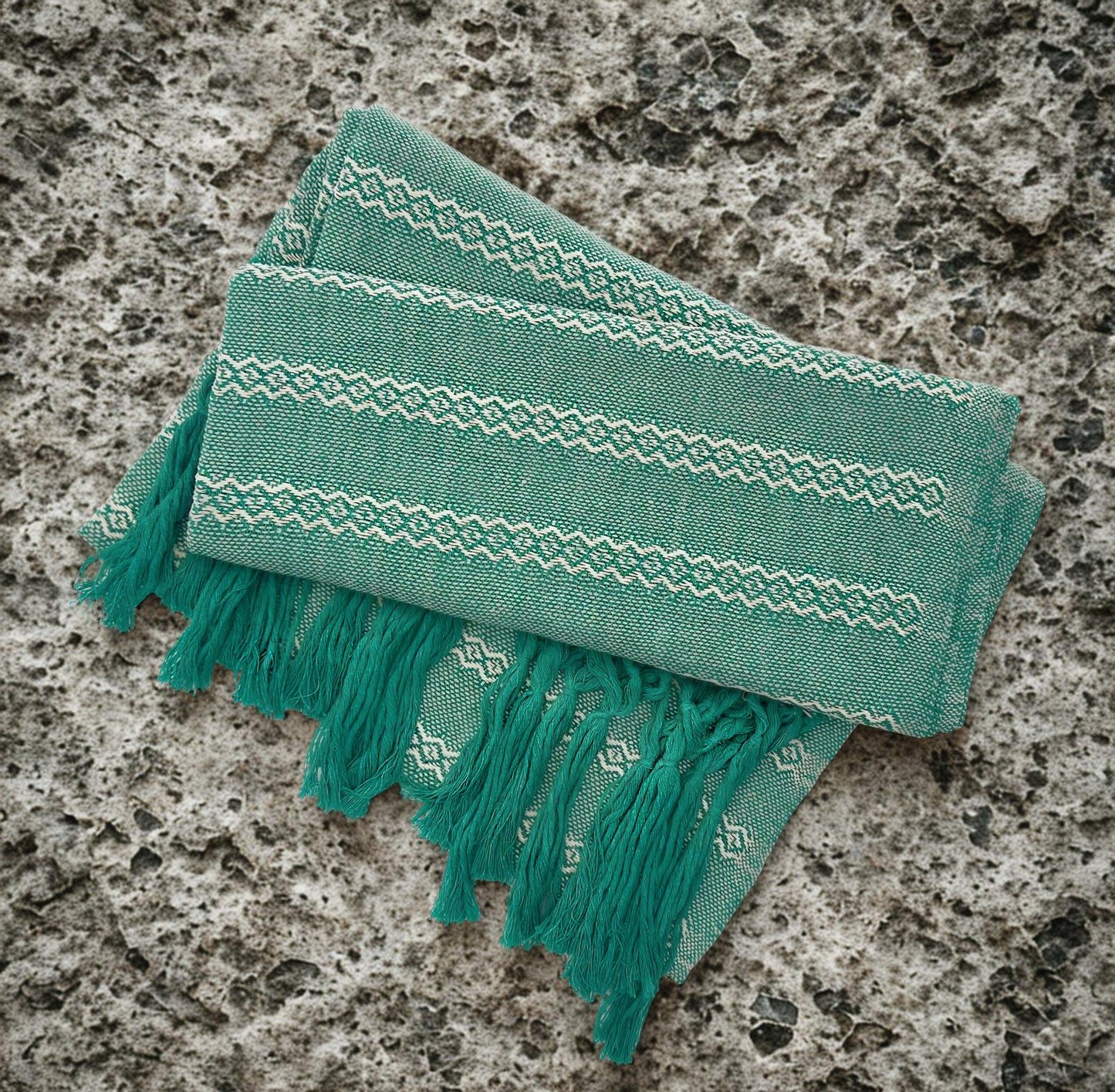 Tlaxcala 2.0m (6ft 6in) 100% Cotton Mexican Rebozo (200cm x 65cm)