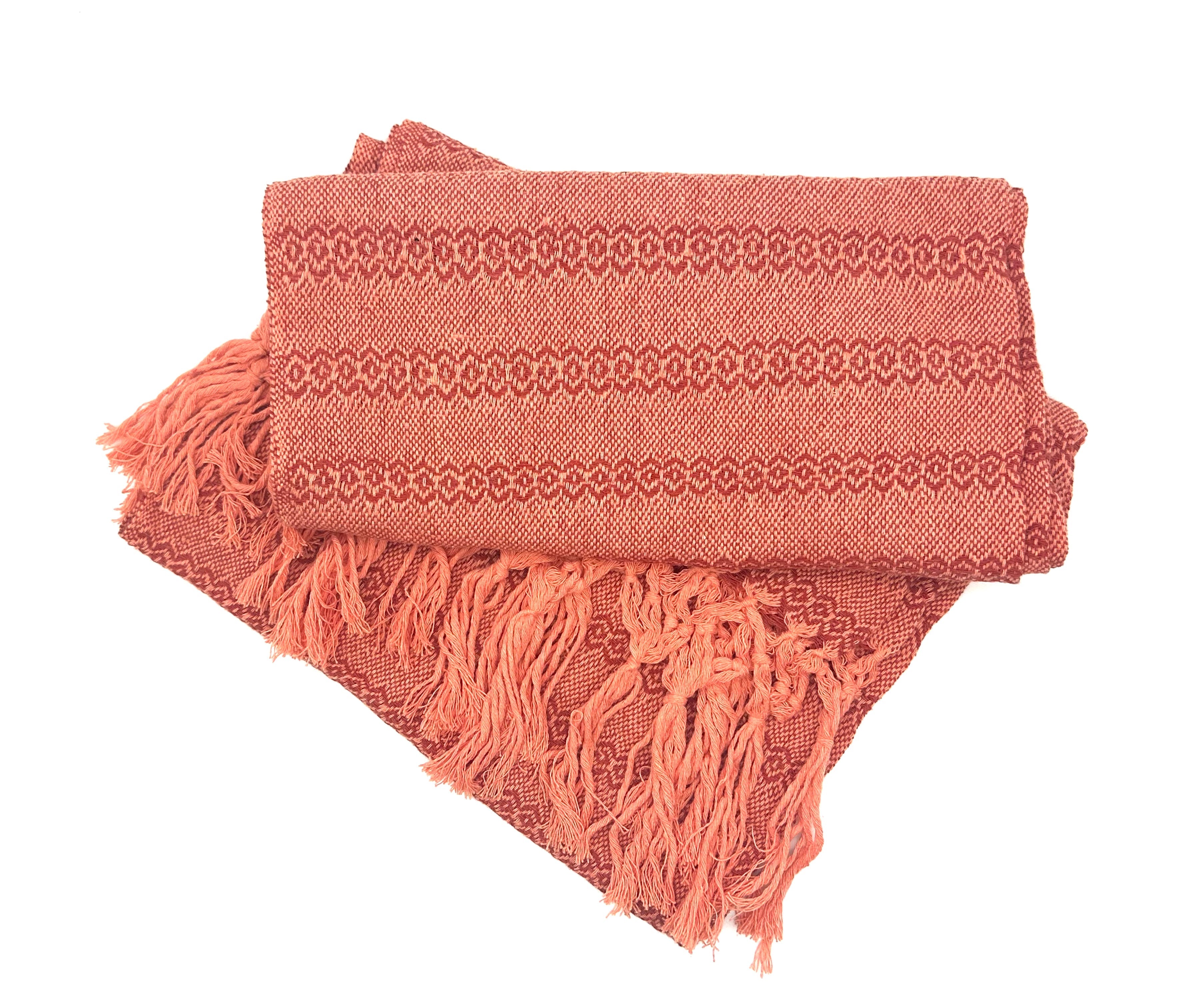 Tlaxcalteca 2.0m (6ft 6in) 100% Cotton Mexican Rebozo (200cm x 65cm)