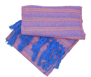 Tlaxcalteca 2.0m (6ft 6in) 100% Cotton Mexican Rebozo (200cm x 65cm)