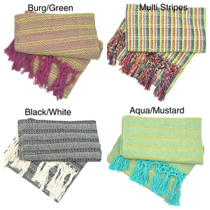 Tlaxcalteca 2.0m (6ft 6in) 100% Cotton Mexican Rebozo (200cm x 65cm)