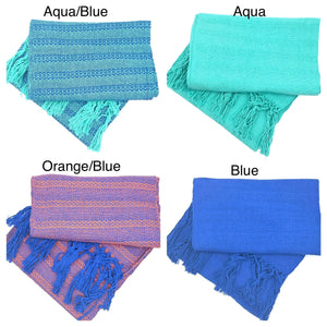 Tlaxcalteca 2.0m (6ft 6in) 100% Cotton Mexican Rebozo (200cm x 65cm)