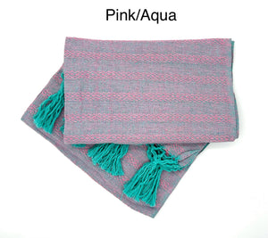 Tlaxcalteca 2.0m (6ft 6in) 100% Cotton Mexican Rebozo (200cm x 65cm)