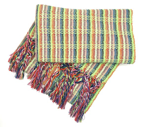 Tlaxcalteca 2.0m (6ft 6in) 100% Cotton Mexican Rebozo (200cm x 65cm)