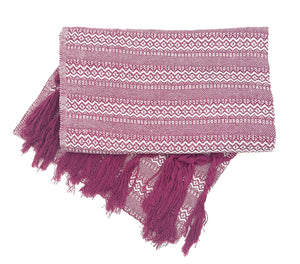 Tlaxcalteca 2.0m (6ft 6in) 100% Cotton Mexican Rebozo (200cm x 65cm)