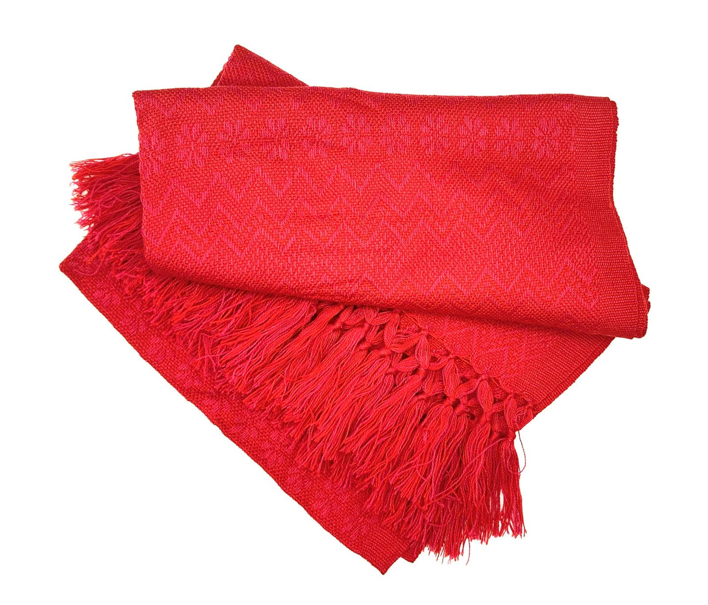 ZigZag Pattern Classic Artisanal Mexican Rebozo Shawl (195cmx67cm)